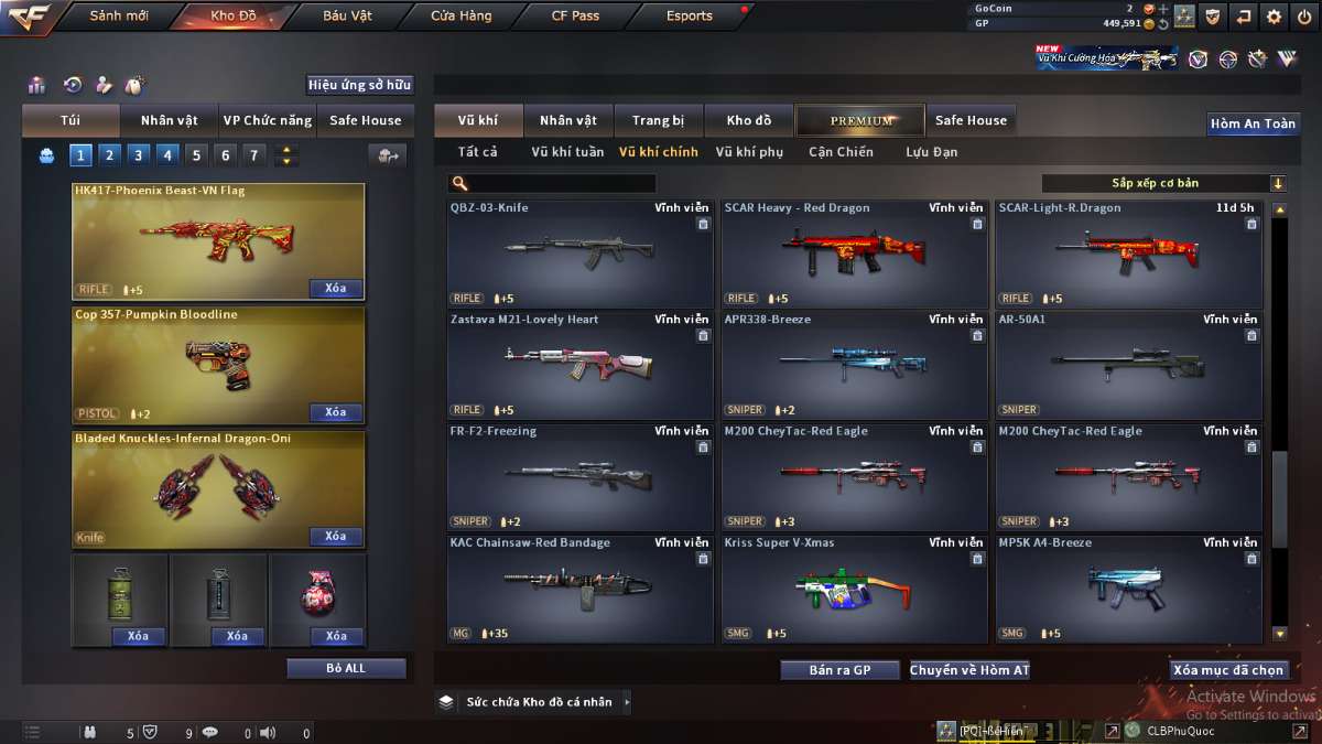 shop acc cf uy tin gia re